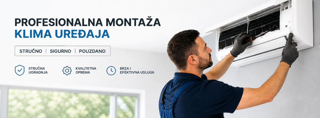 Profesionalna montaža klima uređaja